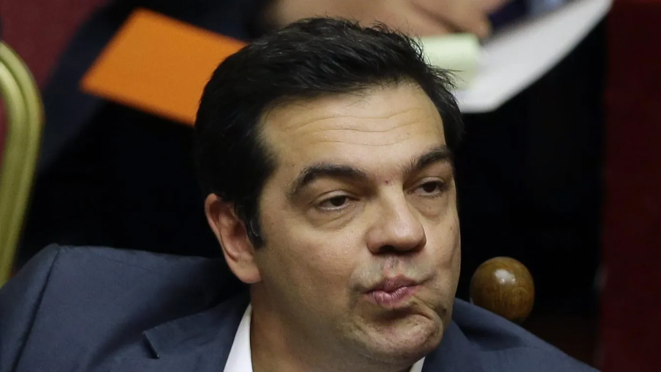 CIPRASZ, Alekszisz Athén, 2015. július 16.
Alekszisz Ciprasz görög miniszterelnök az athéni parlament üléstermében 2015. július 16-án. A képviselők kora hajnalban megszavazták azokat a megszorító intézkedéseket, amelyeket a nemzetközi hitelezők követelnek