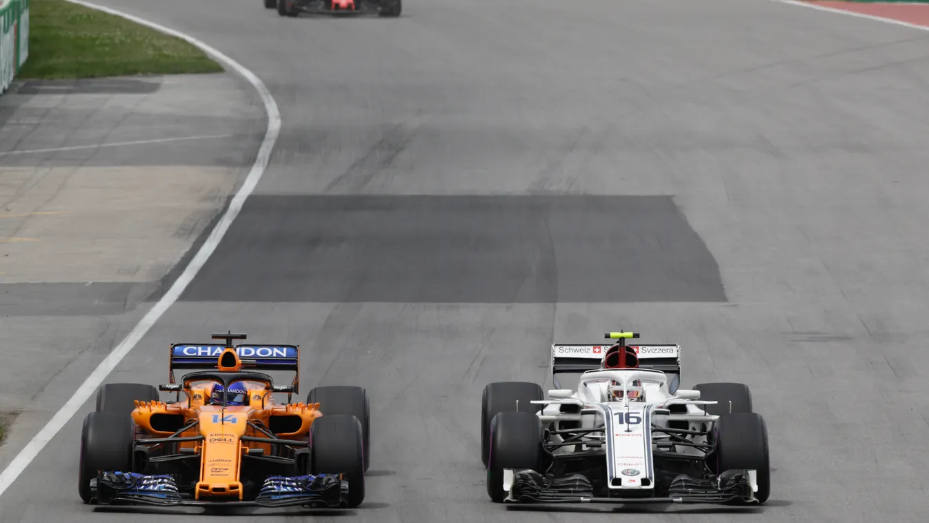 A Forma-1-es Kanadai Nagydíj, Fernando Alonso, McLaren Racing, Charles Leclerc, Sauber F1 Team 