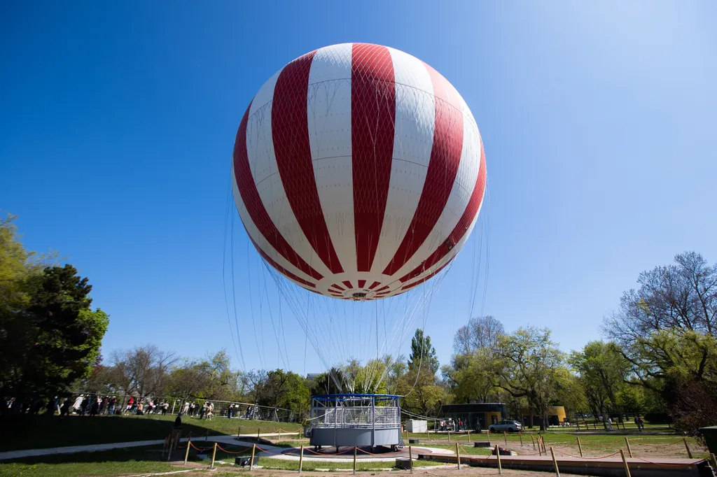 Élményléghajózás, Ballon, Városliget, Panoráma, Busapest, Élményléghajózás a Városligetben, léghajó, kilátás 