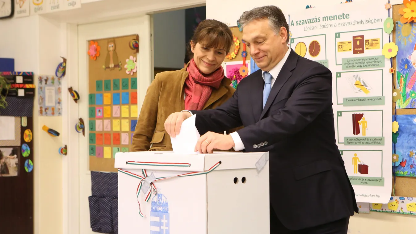 Lévai Anikó; Orbán Viktor szavaz 2014 