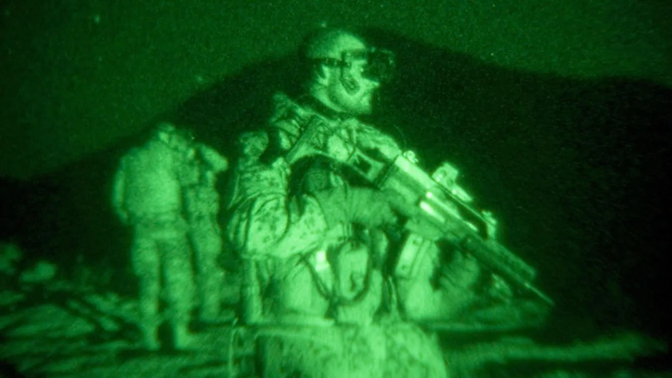 Éjjelátó készülék, night vision, német katonák Afganisztánban