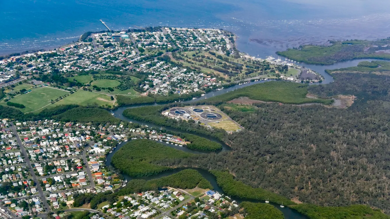 Queensland, Ausztrália, szennyvíztisztító 