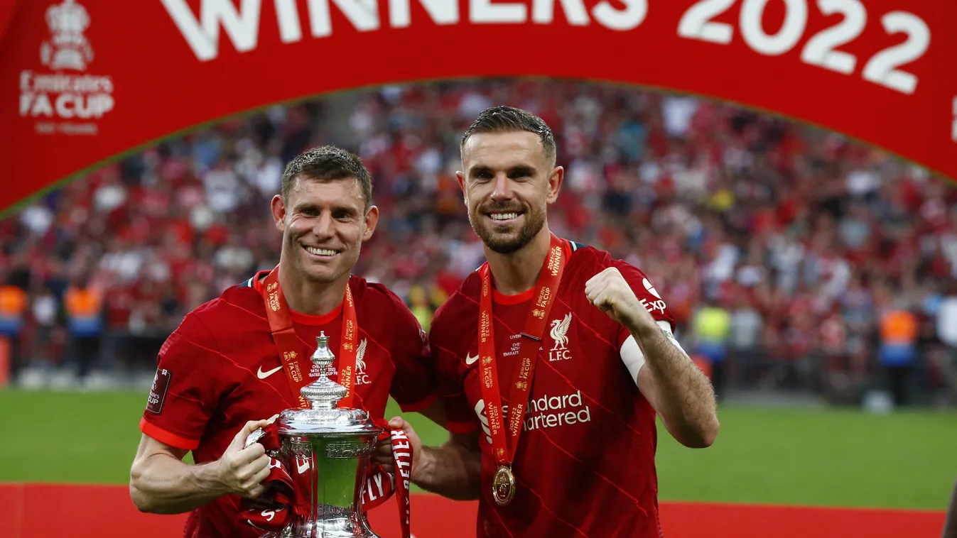 Chelsea v Liverpool: The Emirates FA Cup Final Chelsea v Liverpool NurPhoto Soccer The Emirates FA Cup Final normal time FA Cup Final 6-5 penalty shoot Action Foto Sport James Milner Jordan Henderson 0-0 draw Wembley Stadium Liverpool sides out Chelsea Lo