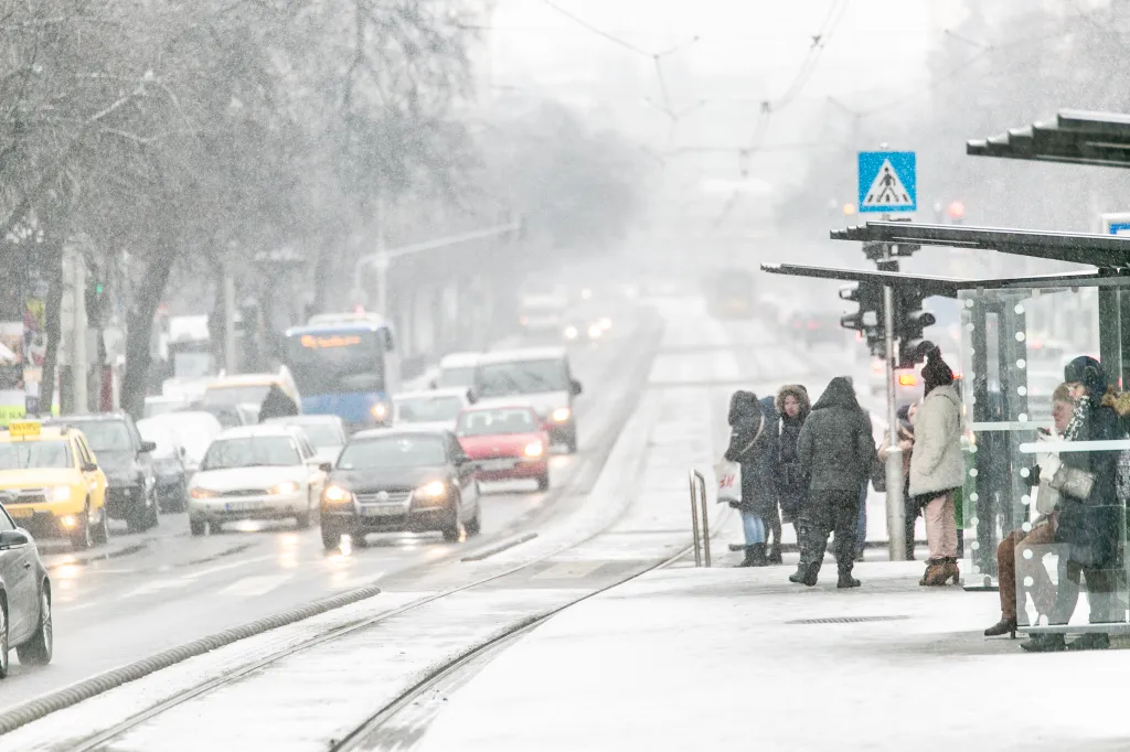 hó, havazás Budapesten, 2019.01.08. 