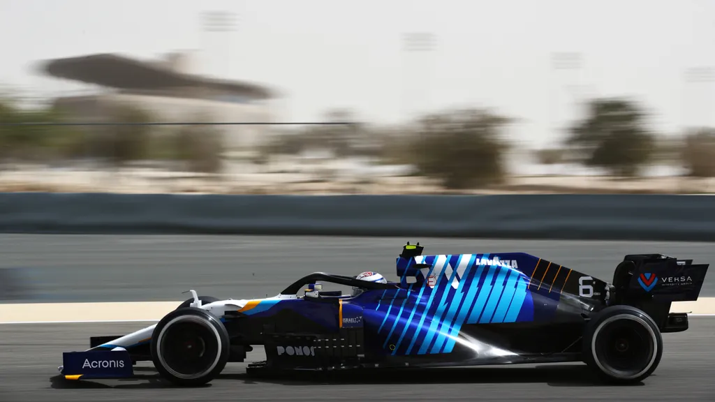 Forma-1, Nicholas Latifi, Williams, Bahrein teszt 2. nap, 2021 