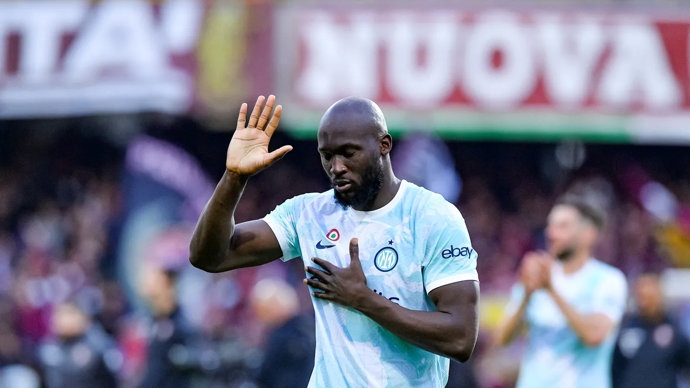 US Salernitana v FC Internazionale - Serie A Soccer Serie A Inter Stadio Arechi Salerno Calcio Italia US Salernitana Inter Milan FC Internazionale Romelu Lukaku April 7 2023 Giuseppe Maffia/NurPhoto Horizontal FOOTBALL 