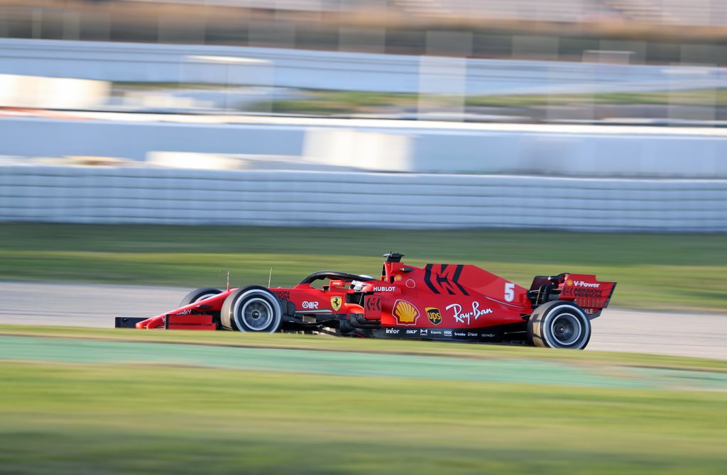 Forma-1, Sebastian Vettel, Ferrari, Barcelona teszt 3. nap 