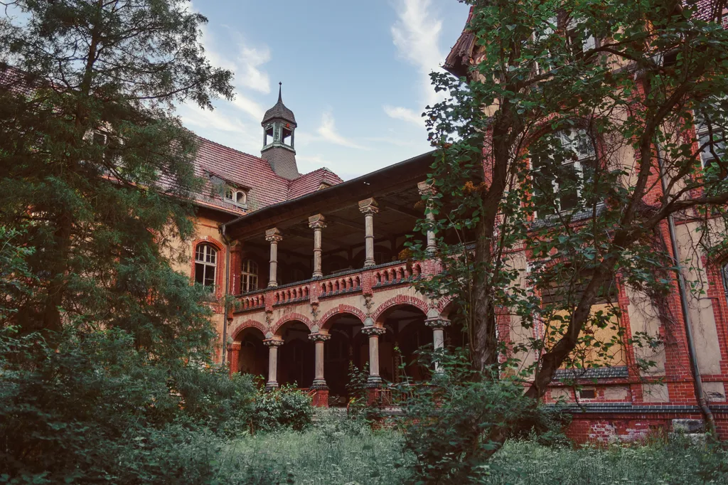 Beelitz-Heilstätten, Németország, szellemkórház, galéria, 2023 