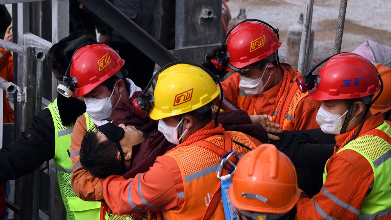 bányászok mentés Kína 