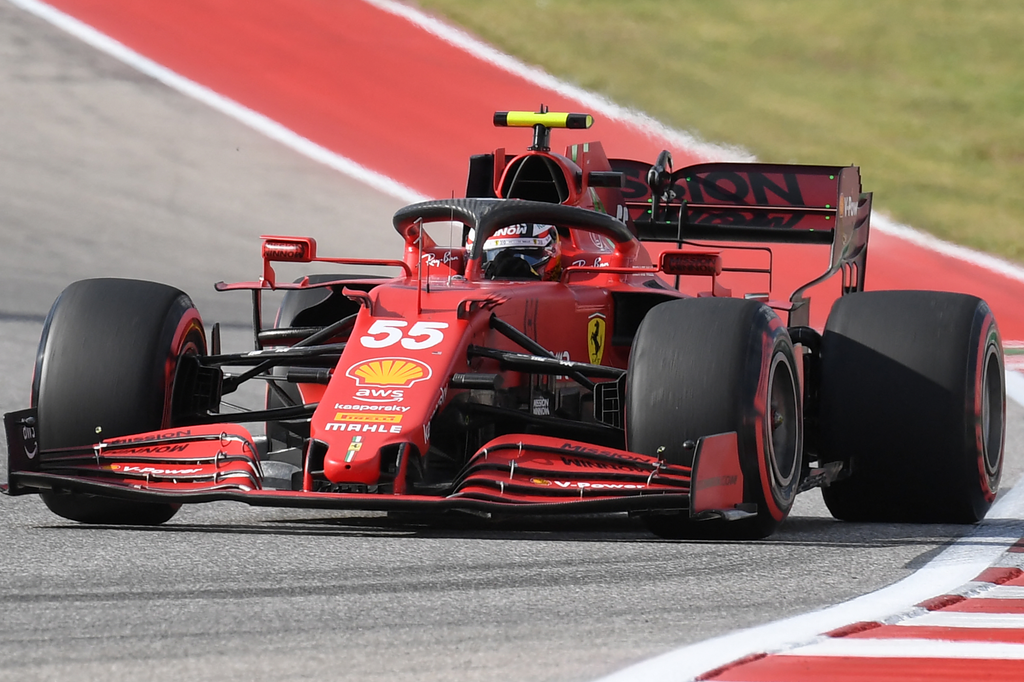 Forma-1, Carlos Sainz, Ferrari, USA Nagydíj 2021, szombat 