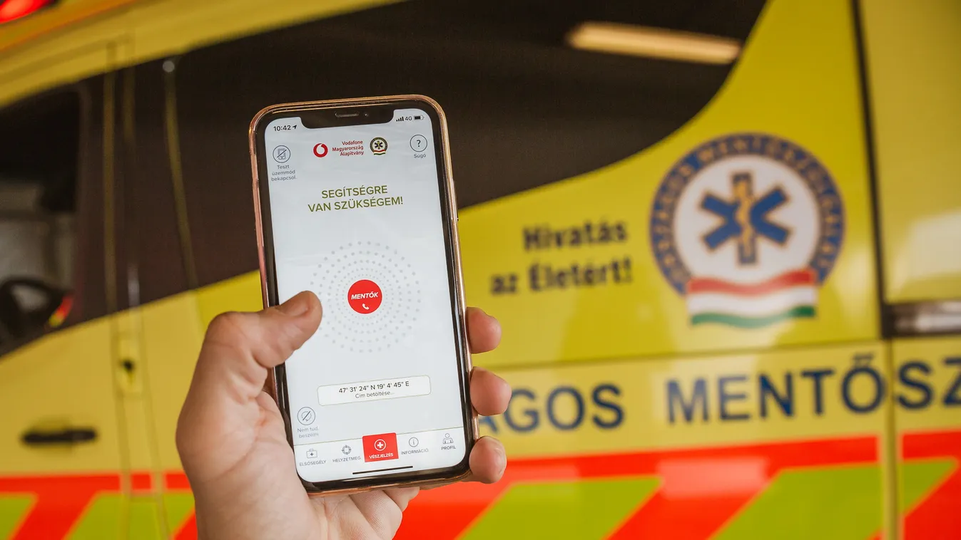 vodafone magyarország országos mentőszolgálat életmentő mobilapp 
