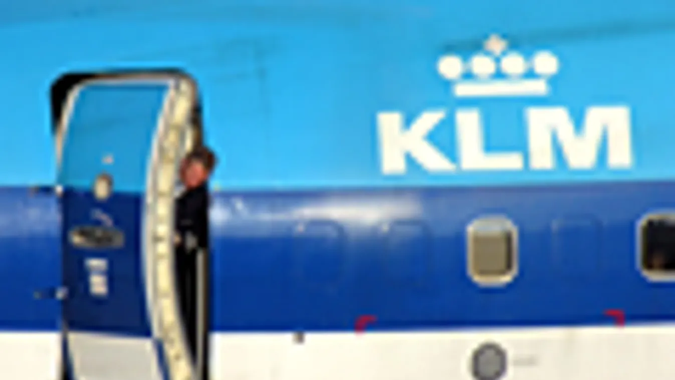 A KLM holland légitársaság gépe, Schiphol 