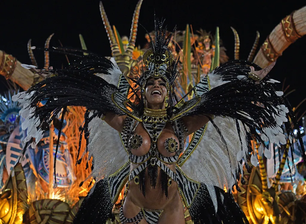 riói karnevál, Rio de Janeiro, Brazília, 2022 