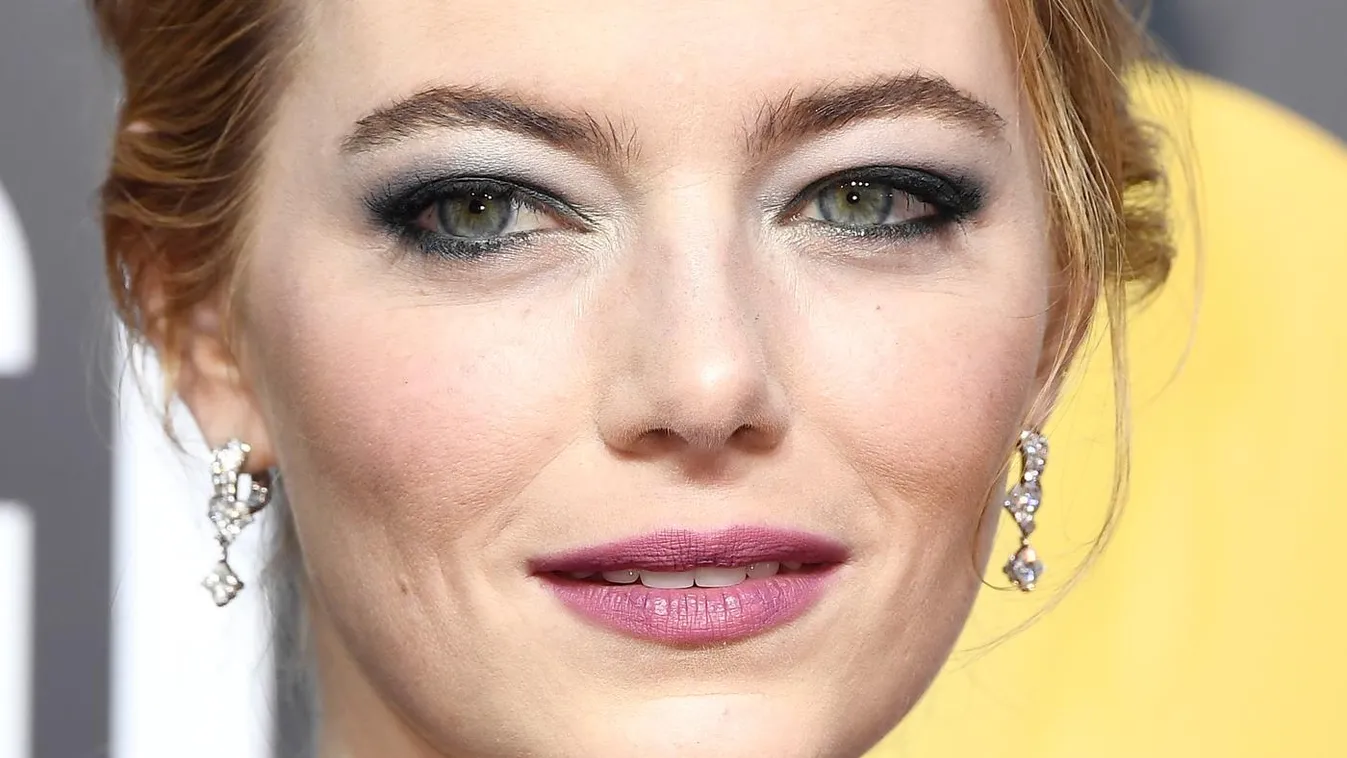 Emma Stone Golden Globe smink 2018 