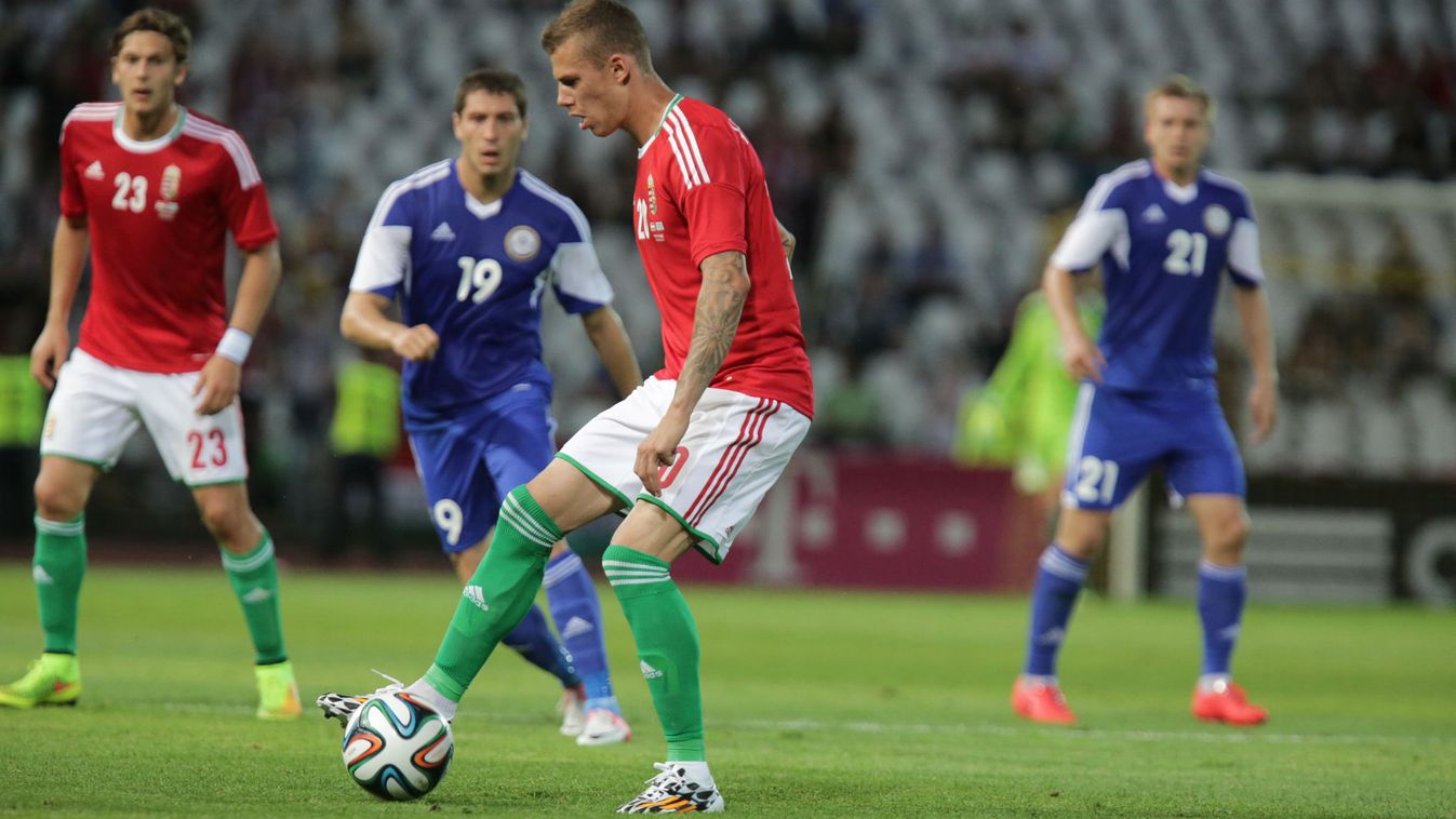 Varga Roland a Magyarország-Kazahsztán mérkőzésen, foci 