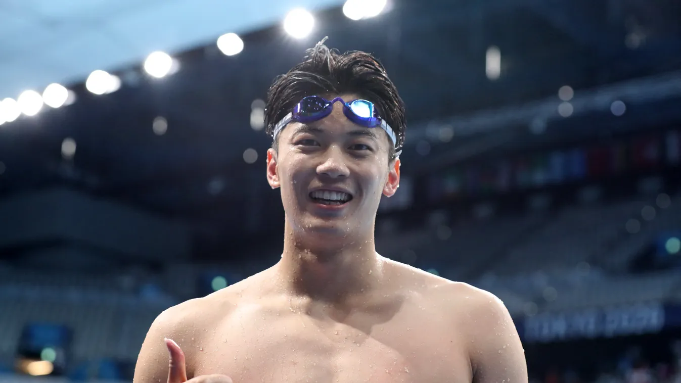 (TOKYO2020)JAPAN-TOKYO-OLY-SWIMMING-MEN'S 200M INDIVIDUAL MEDLEY se Horizontal, Vang Sun 