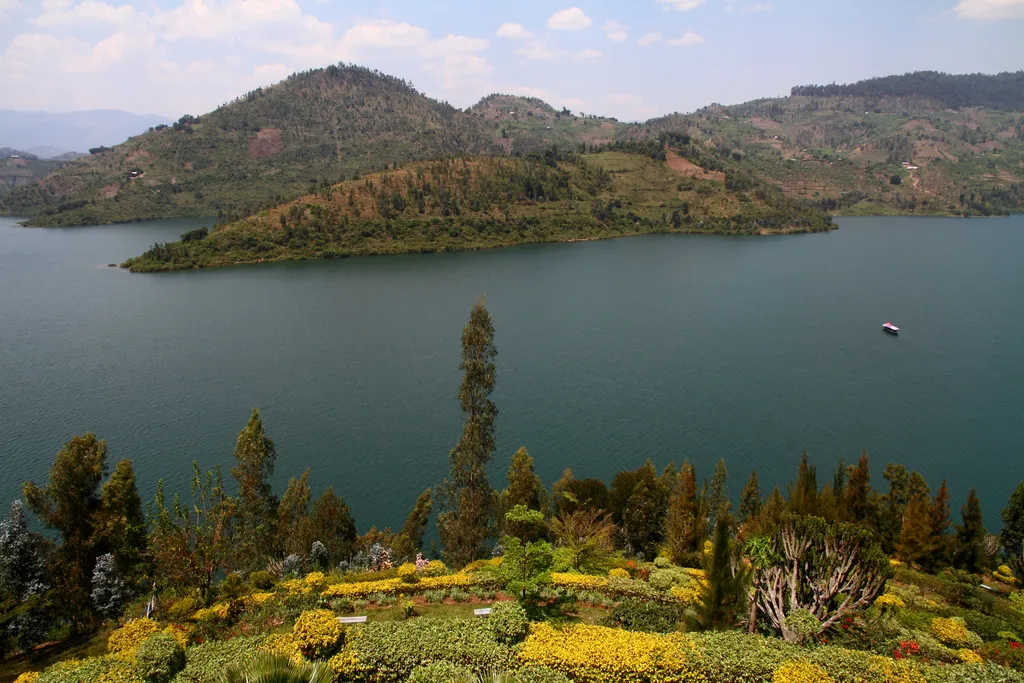 Kivu-tó, Lake Kivu, Ruanda, Afrika, afrikai tó 