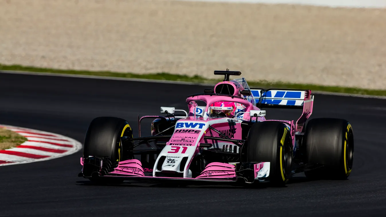 A Forma-1 előszezoni tesztje Barcelonában - 8. nap, Esteban Ocon, Force India 