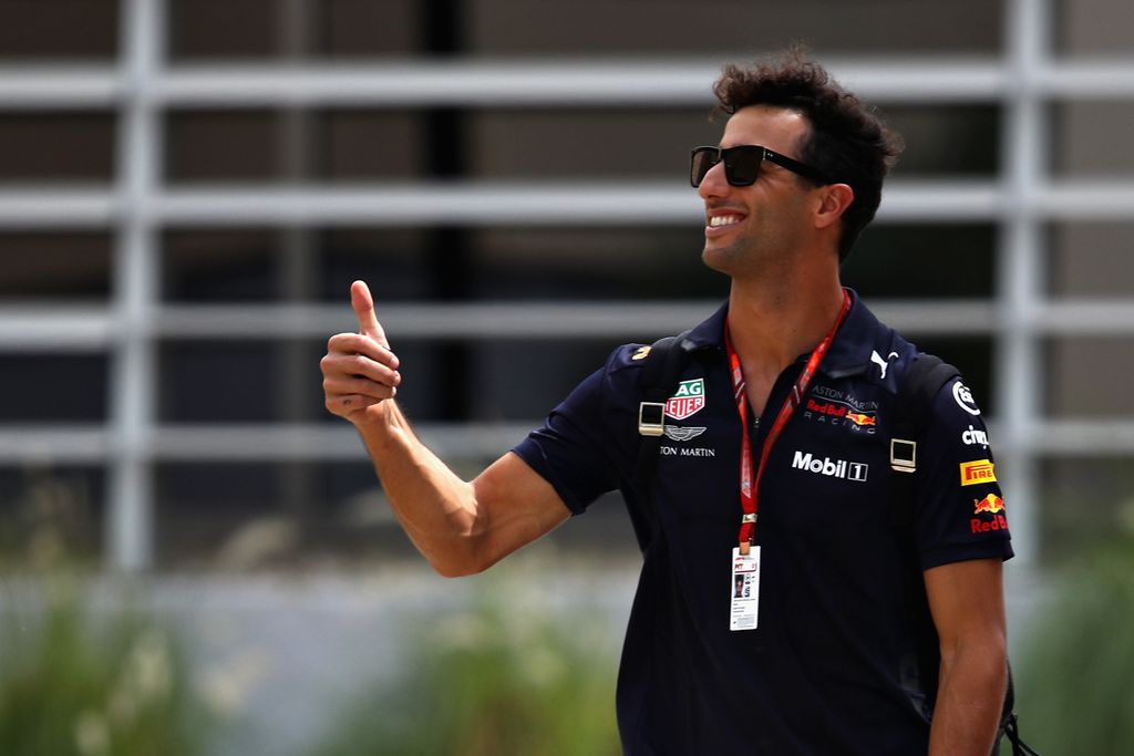 Előkészületek a Forma-1-es Bahreini Nagydíjra, Daniel Ricciardo 