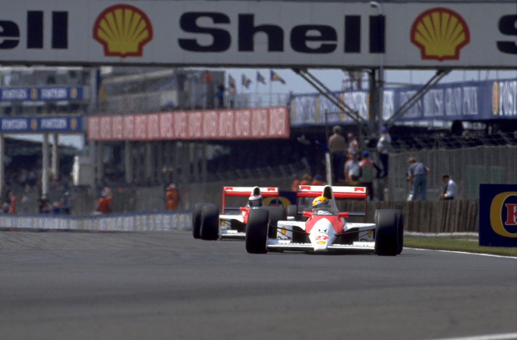 Forma-1, Ayrton Senna, Gerhard Berger, McLaren-Honda, Brit Nagydíj 1990 