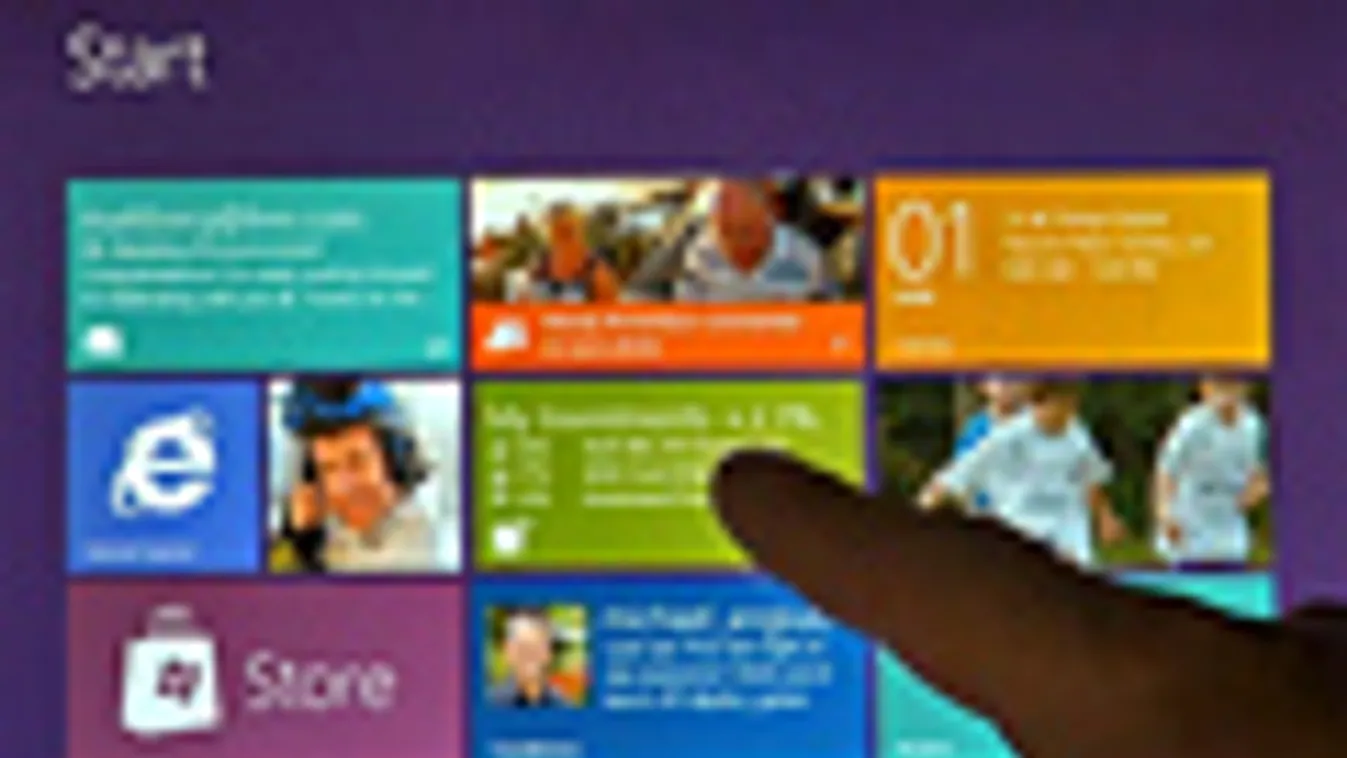 Windows 8 egy tableten, videograb