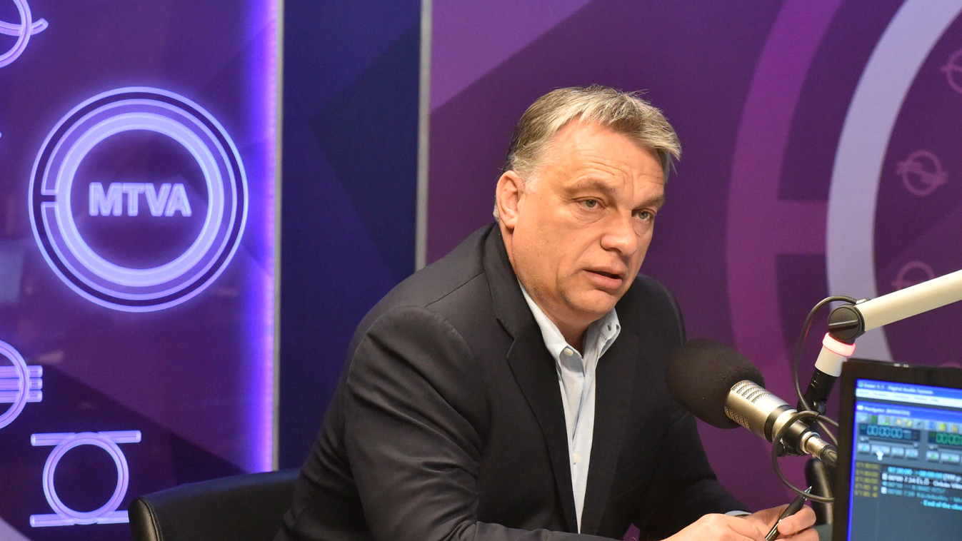Orbán Viktor miniszterelnök Kossuth Rádió stúdió 