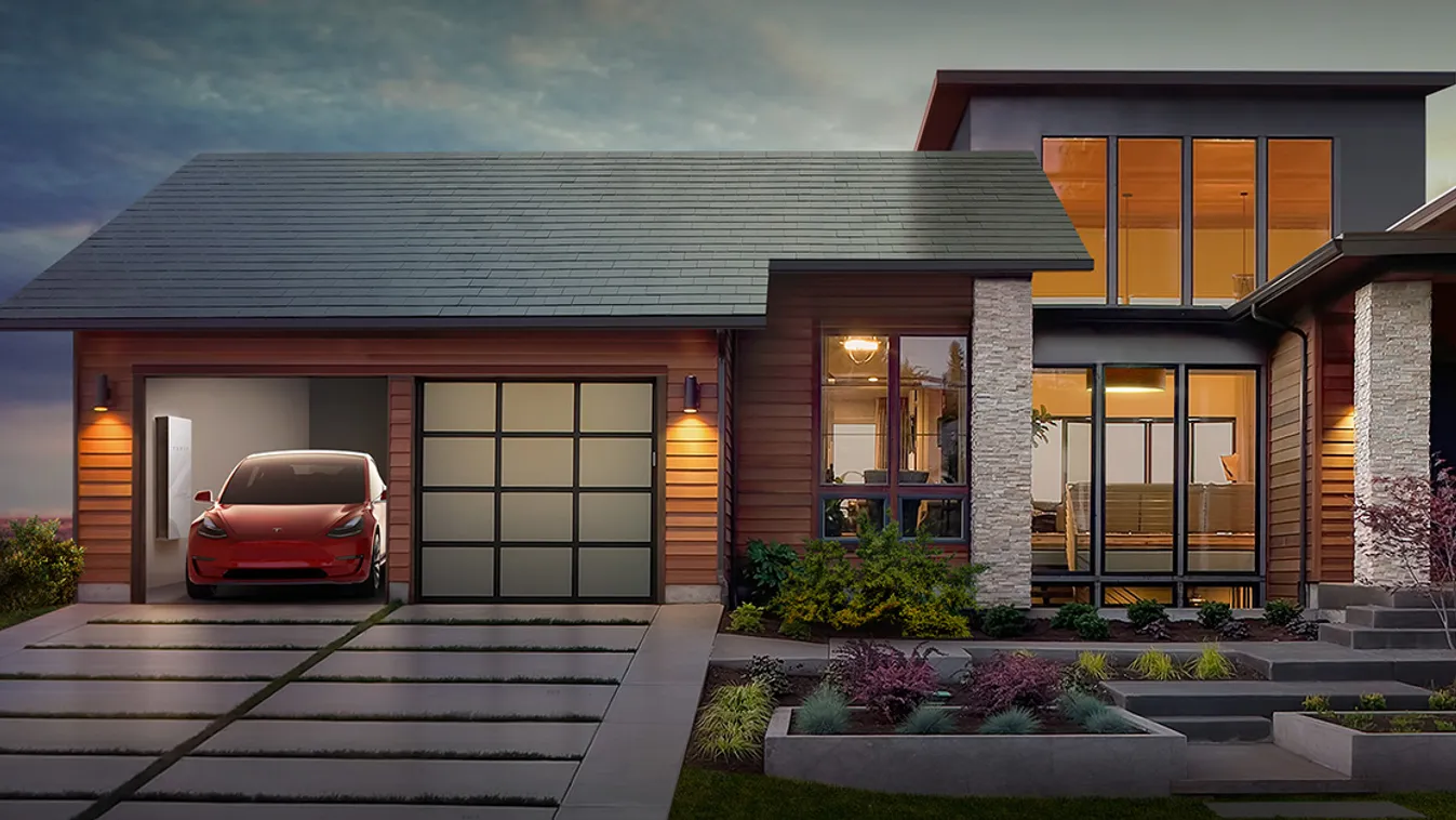 tesla, solar roof, napelem, tető, cserép 