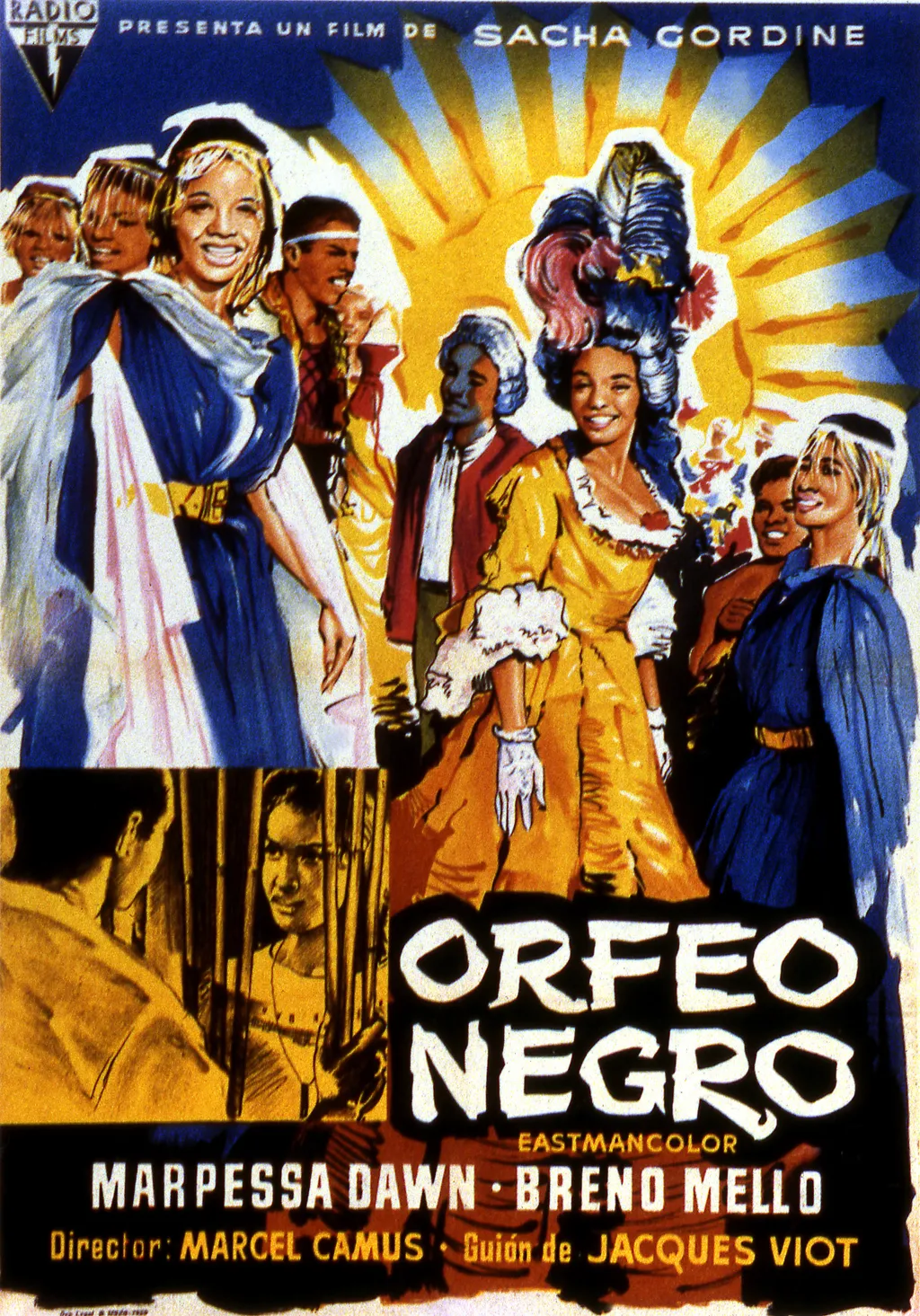 Orfeu Negro affiche Euridice Orphee Bresil carnaval Rio de Janeiro Palme d or Festival de Cannes Cannes festival 1959 Vertical POSTER CARNIVAL 