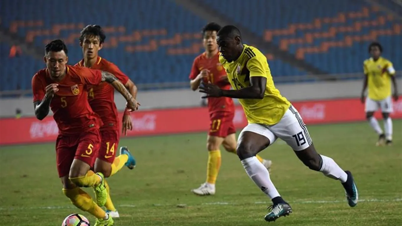 Kolumbia, Kína, labdarúgás 