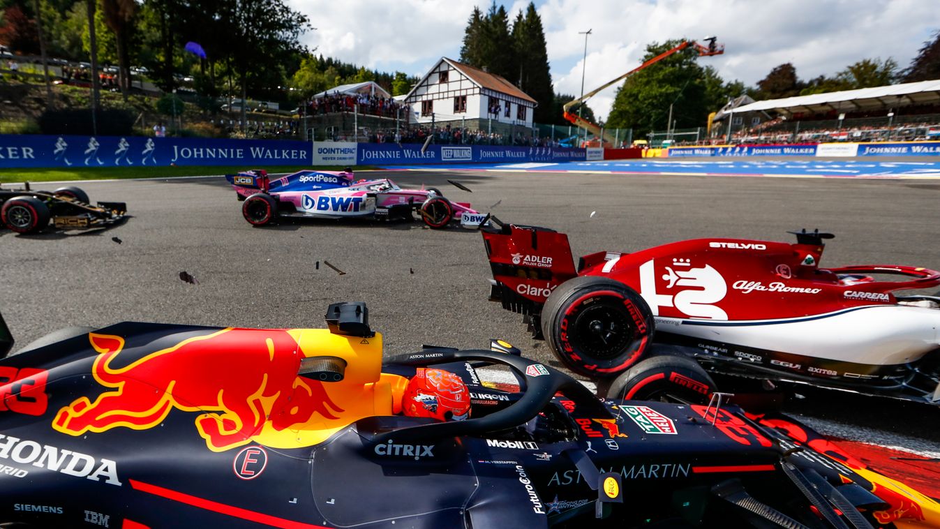Forma-1, Kimi Räikkönen, Alfa Romeo Racing, Max Verstappen, Red Bull Racing, Belga Nagydíj 