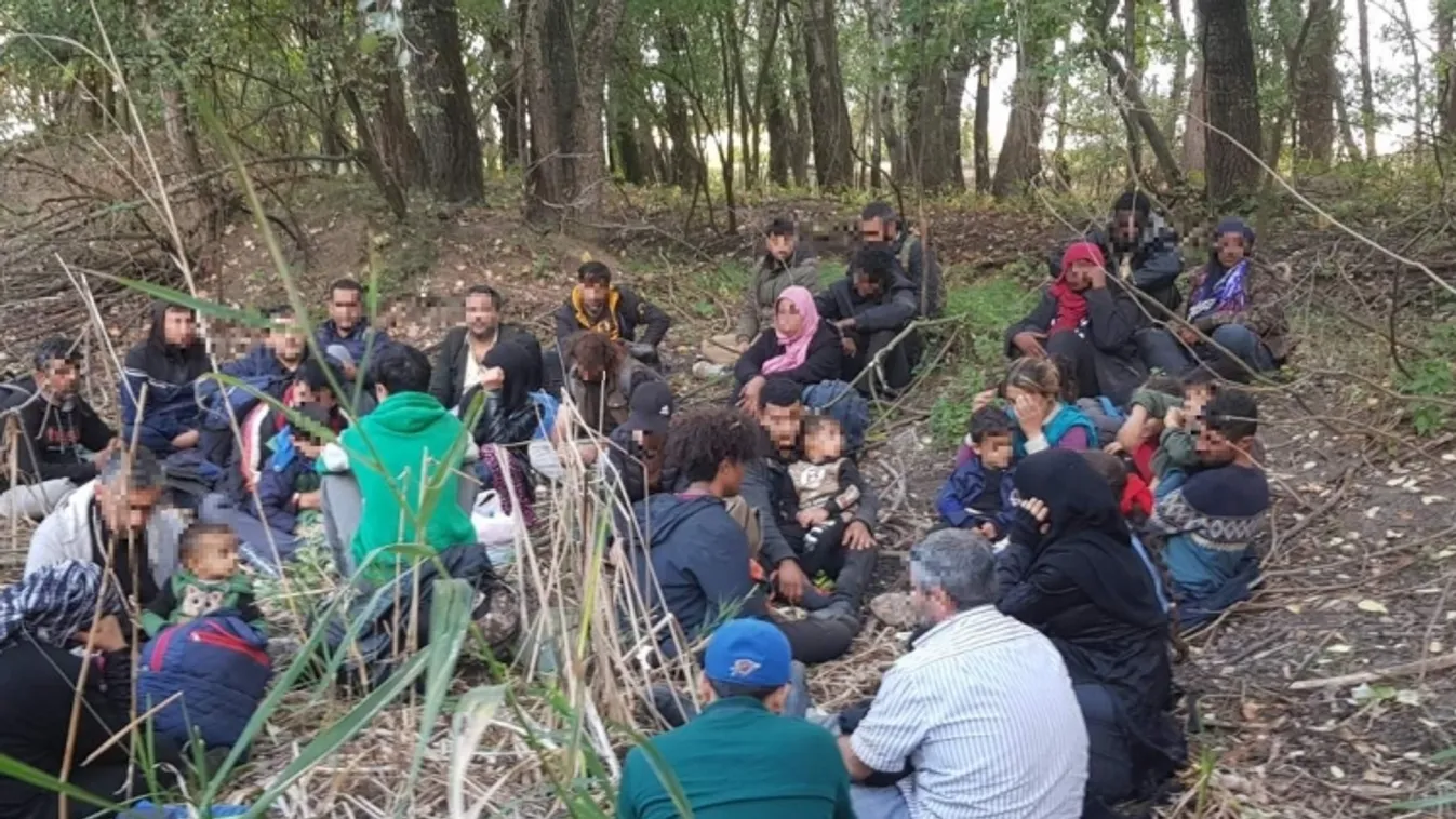 illegális migránsok elfogás Csongrád-Csanád megye Szeged 