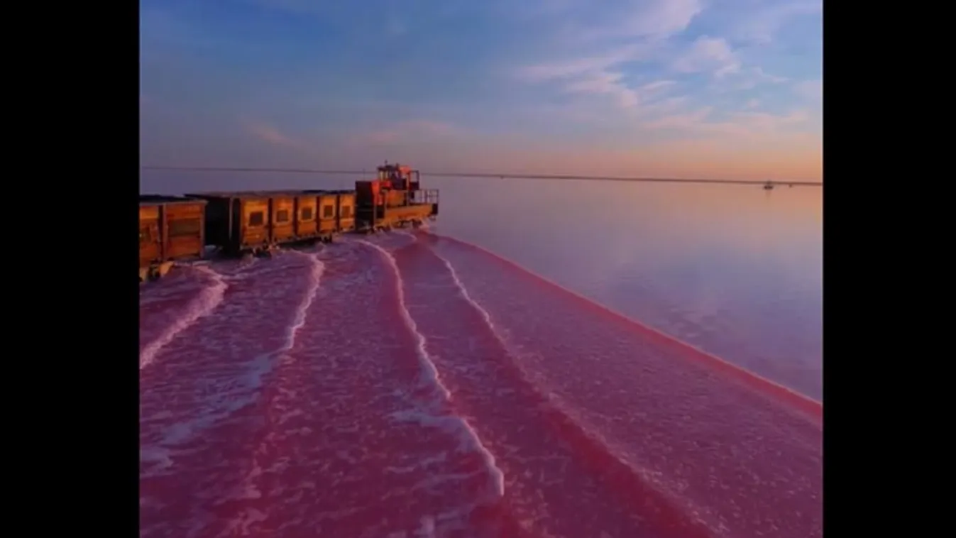 vonat rozsaszín tó 