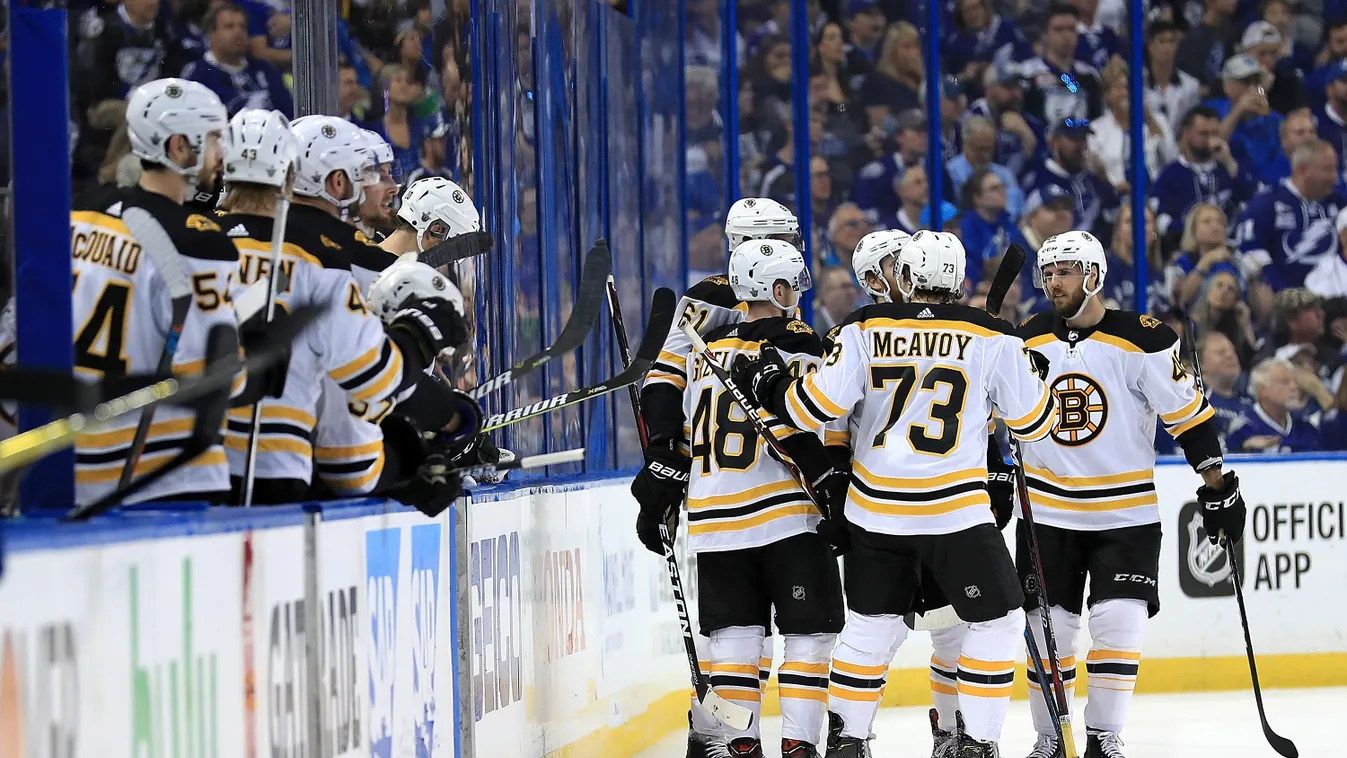 Boston Bruins v Tampa Bay Lightning - Game One GettyImageRank2 SPORT HORIZONTAL ICE HOCKEY USA Florida - US State Tampa Sports Activity Winter Sport COMMEMORATION Stanley Cup Photography Rick Nash National Hockey League Boston Bruins Playoffs Game One Sta