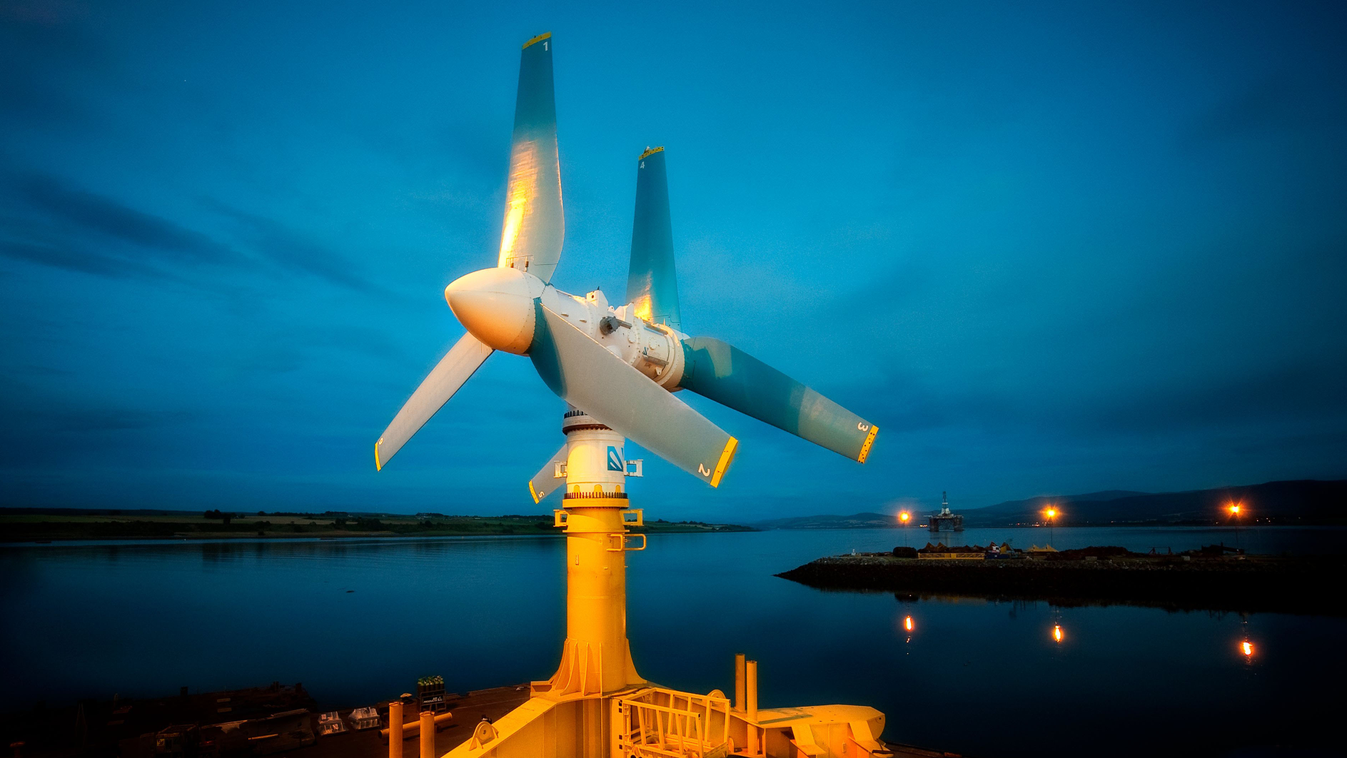árapályerőmű, rotor, turbina, megújuló energia, Atlantis Resources AR1000 