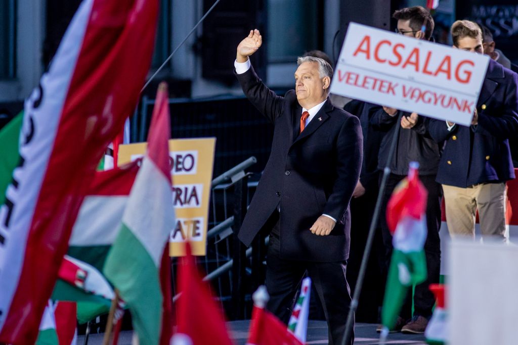békemenet 2021 október 23 Békemenet Erzsébet tér Orbán Viktor 