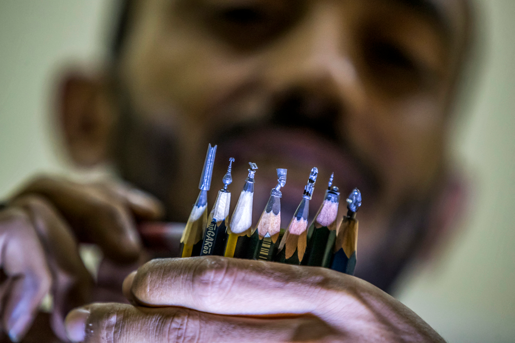 Ceruzahegyekből készít miniatűr alkotásokat az egyiptomi művész, galéria, 2021 