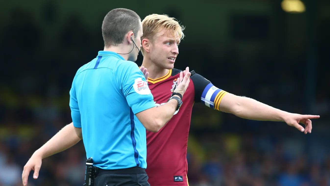 Southend United v Bradford City -  Sky Bet League One Sky Bet League One Southend United Bradford City Roots Hall Ground Southend 18 August 2018 NurPhoto football player SOCCER PLAYER PLAYER team sport sports games competition TEAM forward fun 