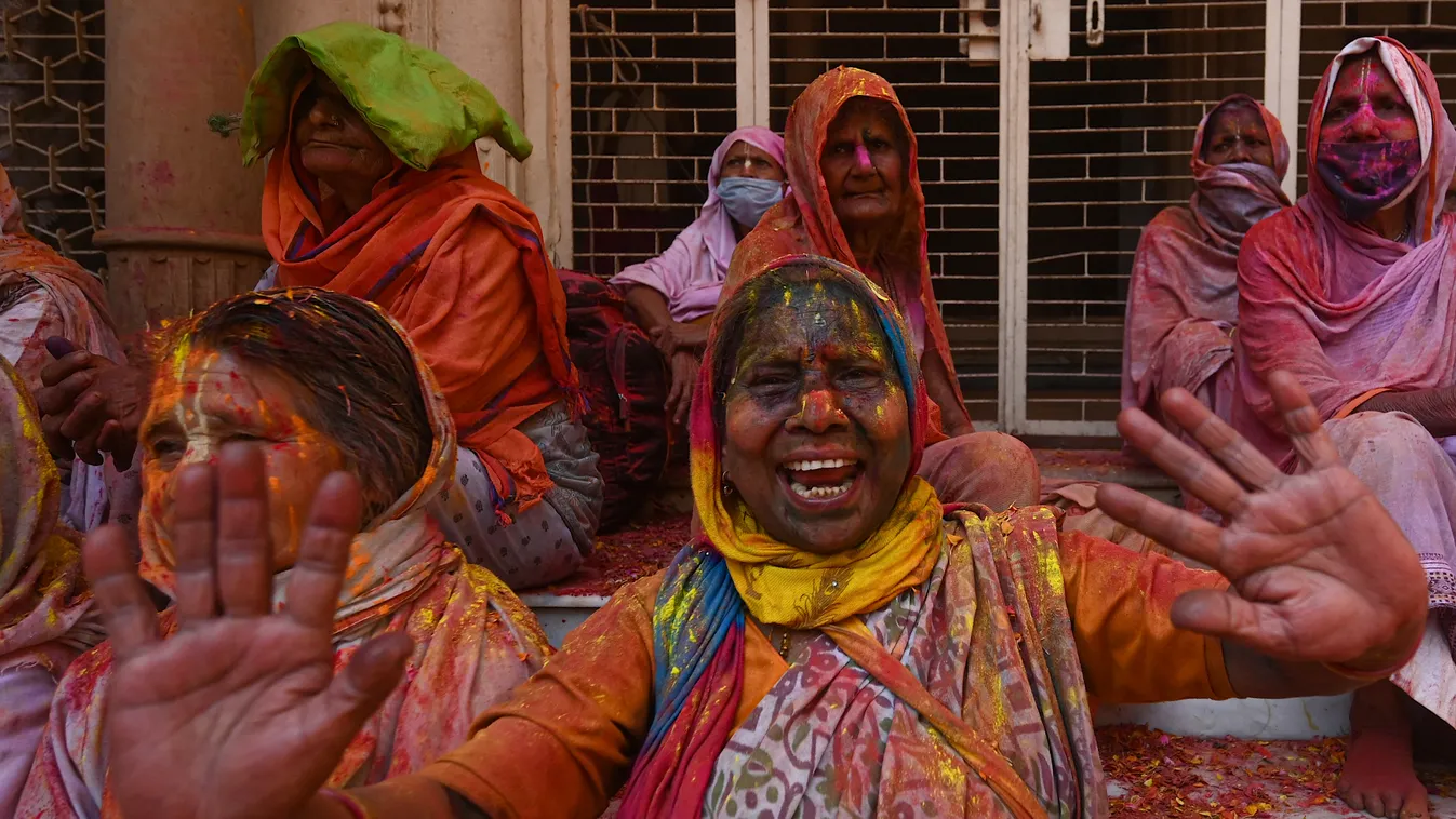 Holi fesztivál Lathmar Holi Barsana 