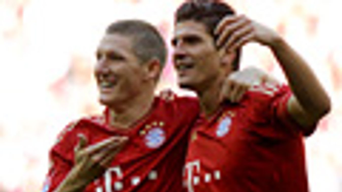 Mario Gomez és Bastian Schweinsteiger, Bayern München, BL, Bajnokok Ligája