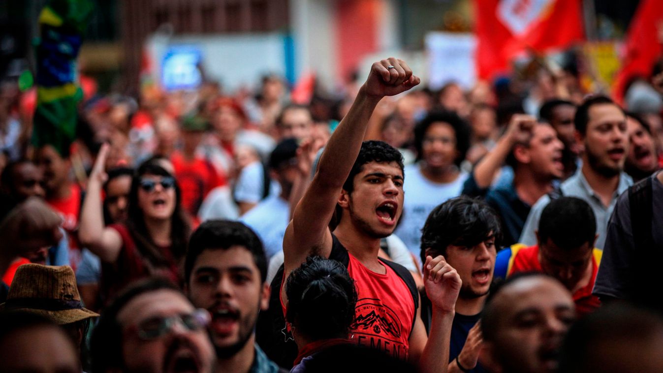 Michel Temer elleni tüntetés, Sao Paulo, Brazília 