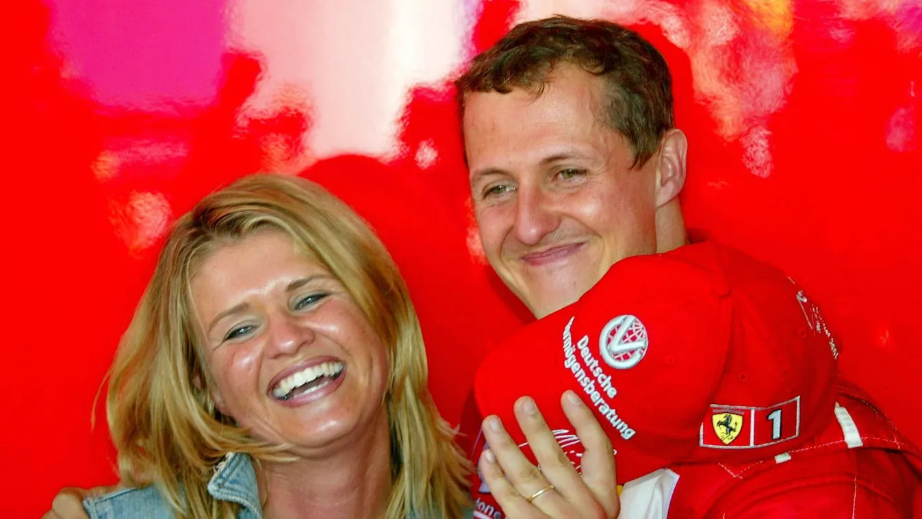 Forma-1, Michael Schumacher, Corinna Schumacher, Ferrari, Francia Nagydíj 2002 