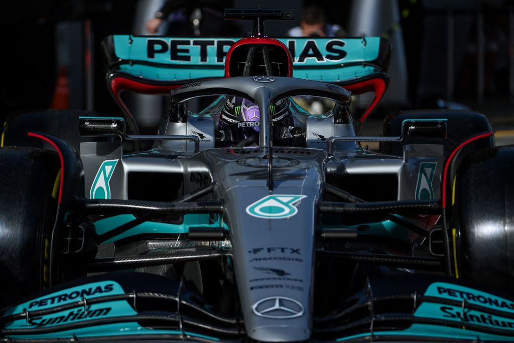 Forma-1, teszt, Barcelona 1. nap, Lewis Hamilton, Mercedes 