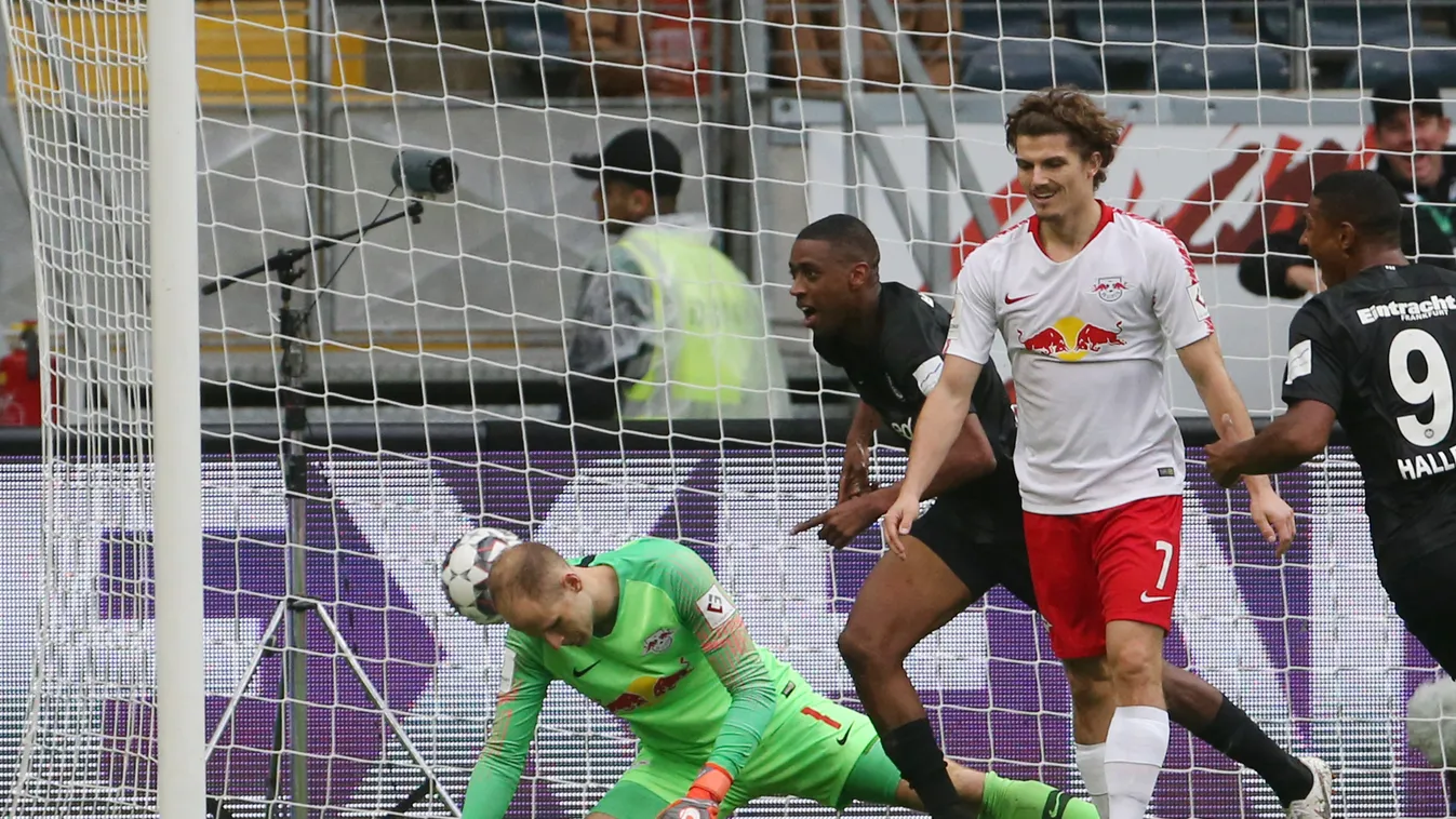 Eintracht Frankfurt vs RB Leipzig Sports soccer Bundesliga hes lhe GOAL COMMEMORATION happy 