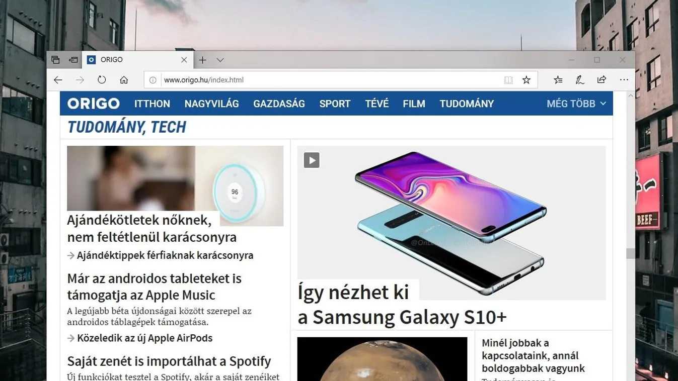 microsoft edge böngésző 