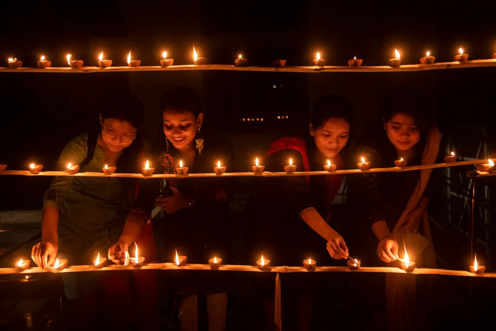 divali fényünnep, india, galéria 