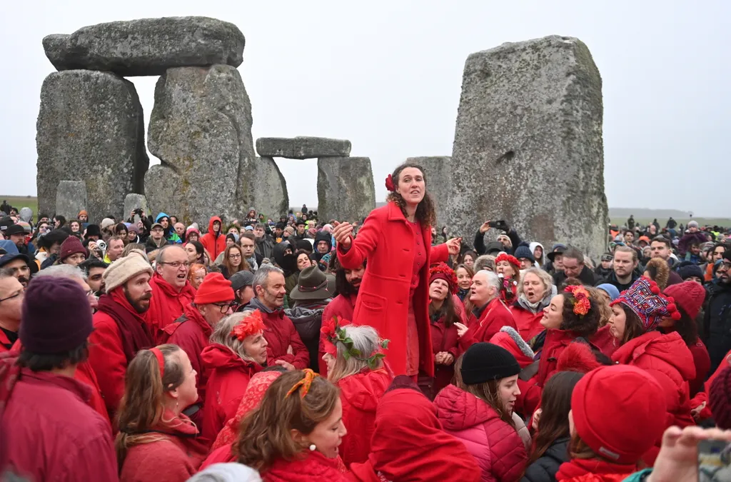 Téli napforduló Stonehenge-nél 