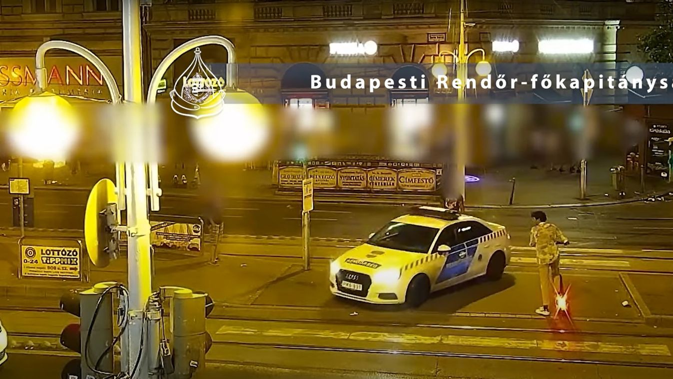 Budapest, V. kerület, villamosmegálló, rablás, rendőr 