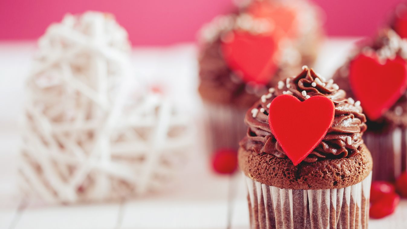 Roberto konyhája: Valentin-napi csokis cupcake, szív, csokoládé, muffin 