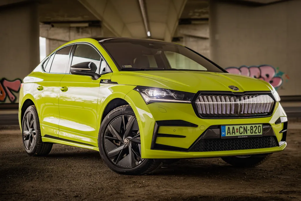 Skoda Enyaq RS, autó, skoda, tesztautó, teszt 