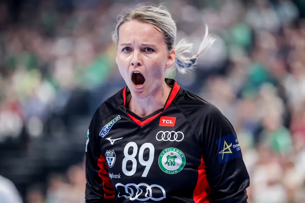 női kézilabda BL Final Four Budapest, MVM Dome, női kézilabda, Bajnokok Ligája négyes döntő, 2023, EHF FINAL4 WOMEN 2023, Győr, győri szurkolók, Győri Audi ETO KC–Vipers Kristiansand, 